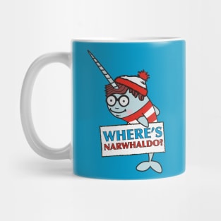 Where's Narwhaldo Narwhal Not Dabbing Funny Parody Mug